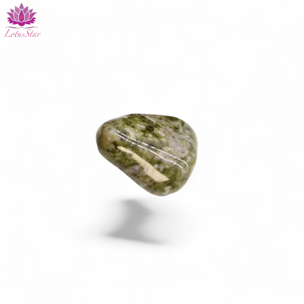 Snowﬂake Epidote- Medium - Tumblestone - Image 4